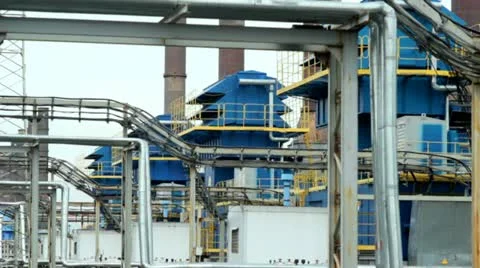 Metal structures, plant, Stock Footage 10870350