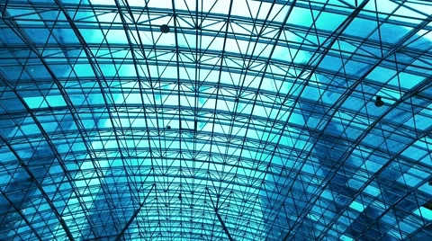 Metal structures on the roof Video stock 58535784