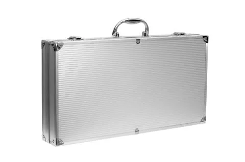 	The metal suitcase Foto stock