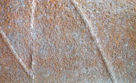 The metal surface damaged by rust Stock Photos