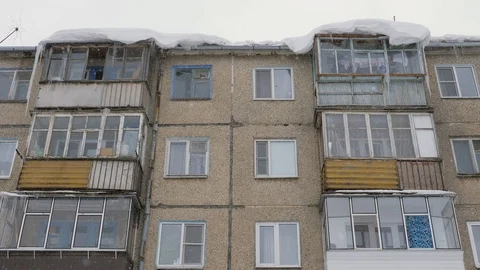 Metal swing in the snow. Stock Footage 87818223