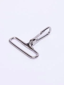 Metal swivel hook hardware pair variant five Stock Photos