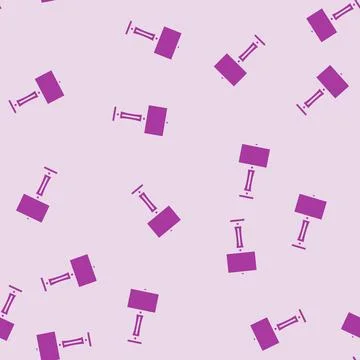 Metal table lamp glyph seamless pattern Stock Illustration