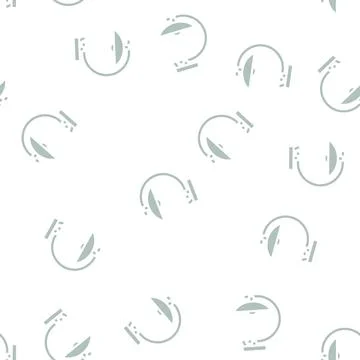 Metal table lamp glyph vector seamless pattern Stock Illustration