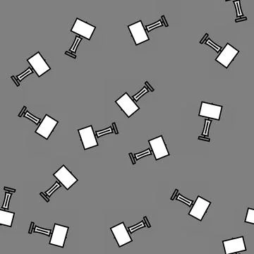 Metal table lamp vector seamless pattern Stock Illustration