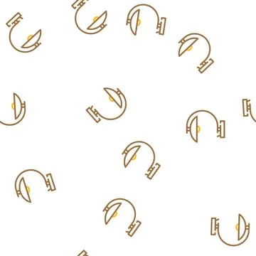 Metal table lamp vector seamless pattern Stock Illustration