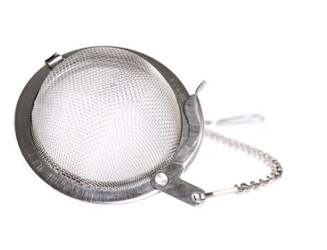 Metal tea strainer Stock Photos