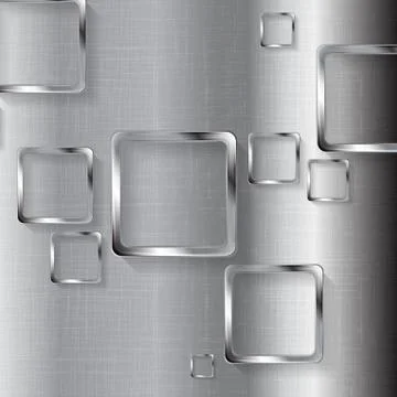 Metal tech design with squares 스톡 일러스트