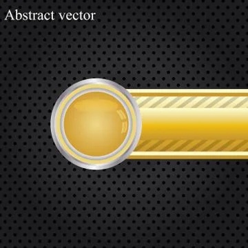 Metal template with texture. Stock Illustration