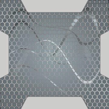 Metal template with texture. Stock Illustration