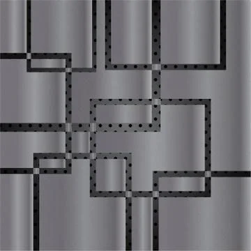 Metal template with texture. Stock Illustration