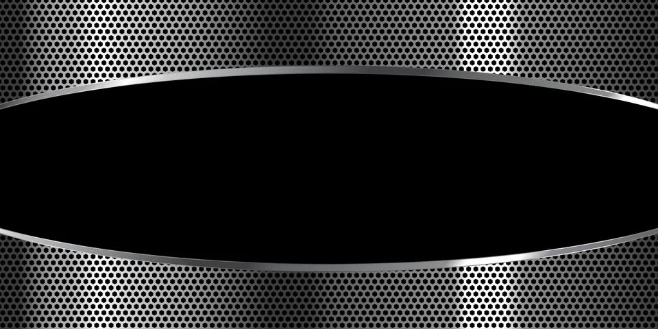 Metal texture banner Stock Illustration