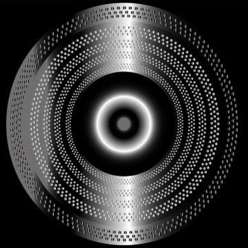 Metal texture circular background Stock Illustration