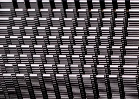 Metal texture in computer. Select focus Foto stock