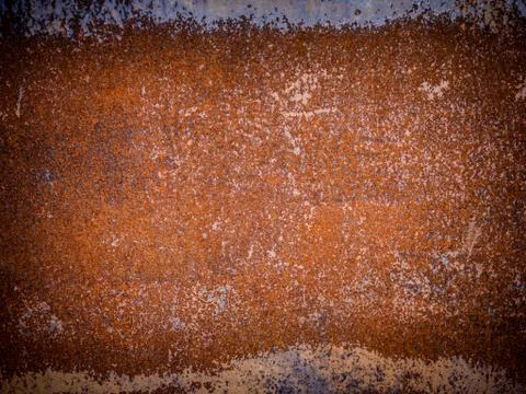 Metal texture with hard rust, abstract grunge background Foto stock