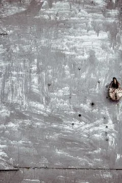 Metal texture with metal patchwork. cold shades. iron background, copy space Stock Photos