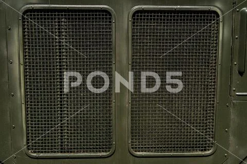 Metal texture of military equipment of protective color Stock Photos
