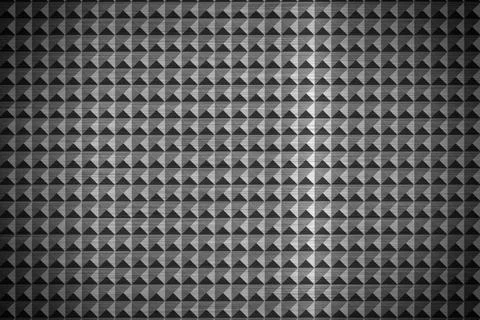 Metal Texture with Pyramids Pattern Stock Illustration