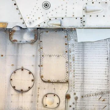 Metal texture with rivets Stock Photos
