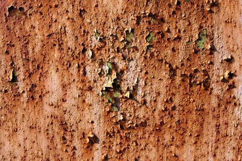 Metal Texture Rust Layers Over Paint Foto stock