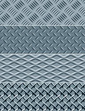 Metal texture seamless patterns 스톡 일러스트