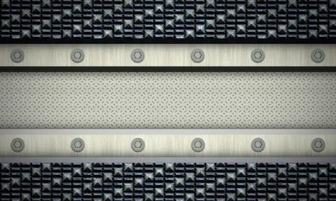 Metal textured background. Stock Illustration