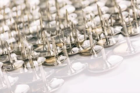 Metal Thumb Tacks Stock Photos