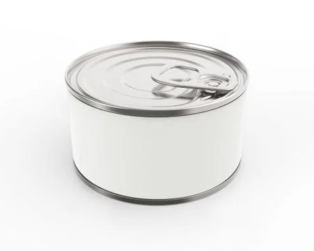 Metal tin can Stock Illustration