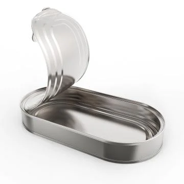 Metal tin can Stock Illustration