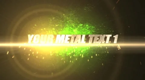 Metal Title Text 2 for AE Catálogo de After Effects