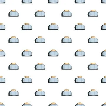 Metal toaster pattern seamless vector イラスト素材