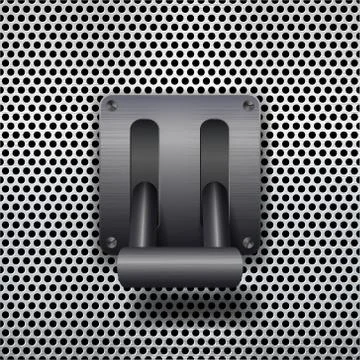 Metal toggle switch. 스톡 일러스트
