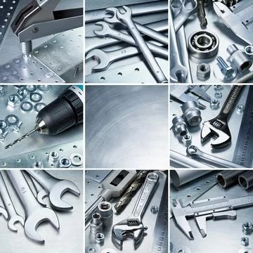 Metal tools Stock Photos