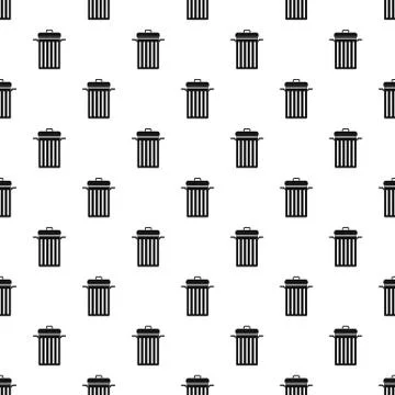 Metal trash can pattern イラスト素材