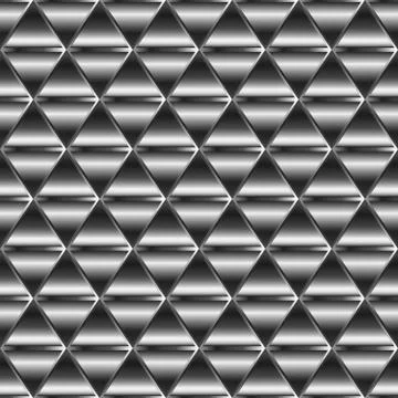 Metal triangle pattern Illustrazione stock