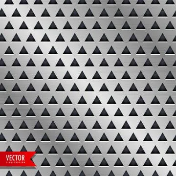 Metal triangle pattern vector background Stock Illustration