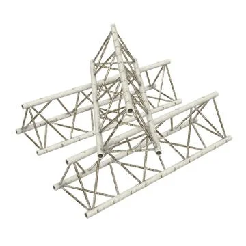 Metal truss girder element Stock Illustration