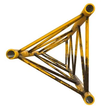Metal truss girder element Stock Illustration