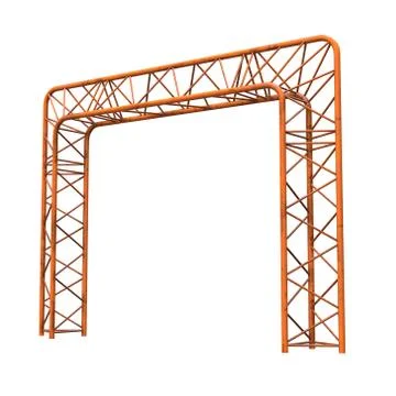 Metal truss girder element 스톡 일러스트