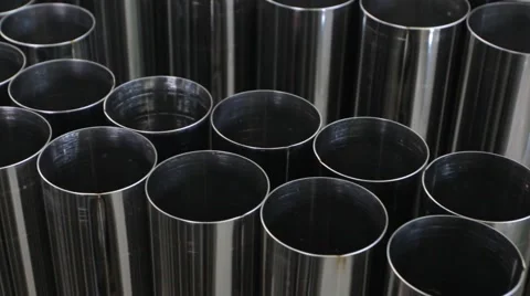 Metal tubes for boilers Stock Footage 64232980
