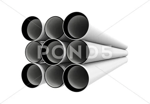 Metal tubes Stock Illustration