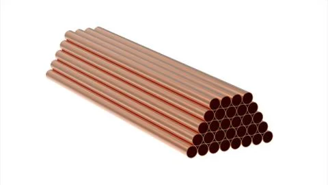 Metal tubes Stock Illustration