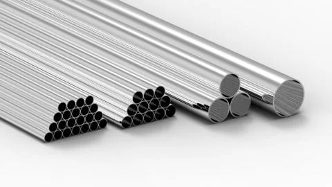 Metal tubes Stock Illustration