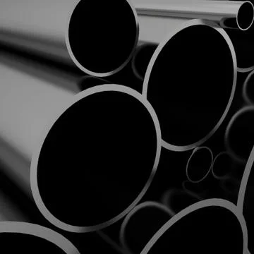 Metal tubes Stock Illustration