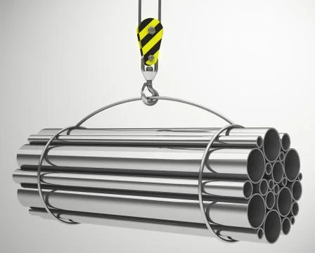The metal tubes Stock Illustration