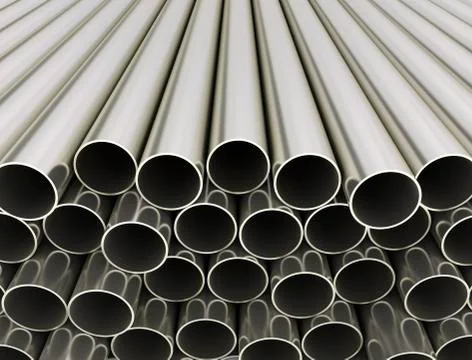 Metal tubes Stock Illustration