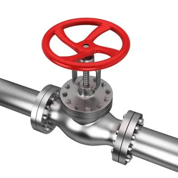 Metal valve Stock Illustration