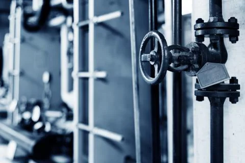 Metal valves Stock Photos