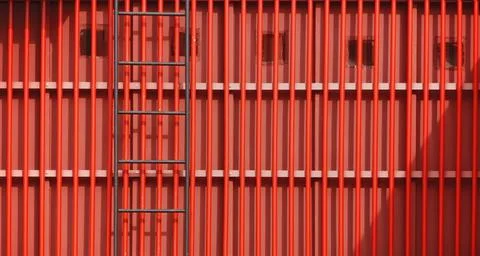 Metal wall with bars Stock Photos