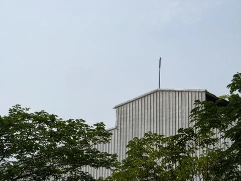 Metal wall of a Building in West Java Stock Photos